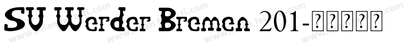 SV Werder Bremen 201字体转换